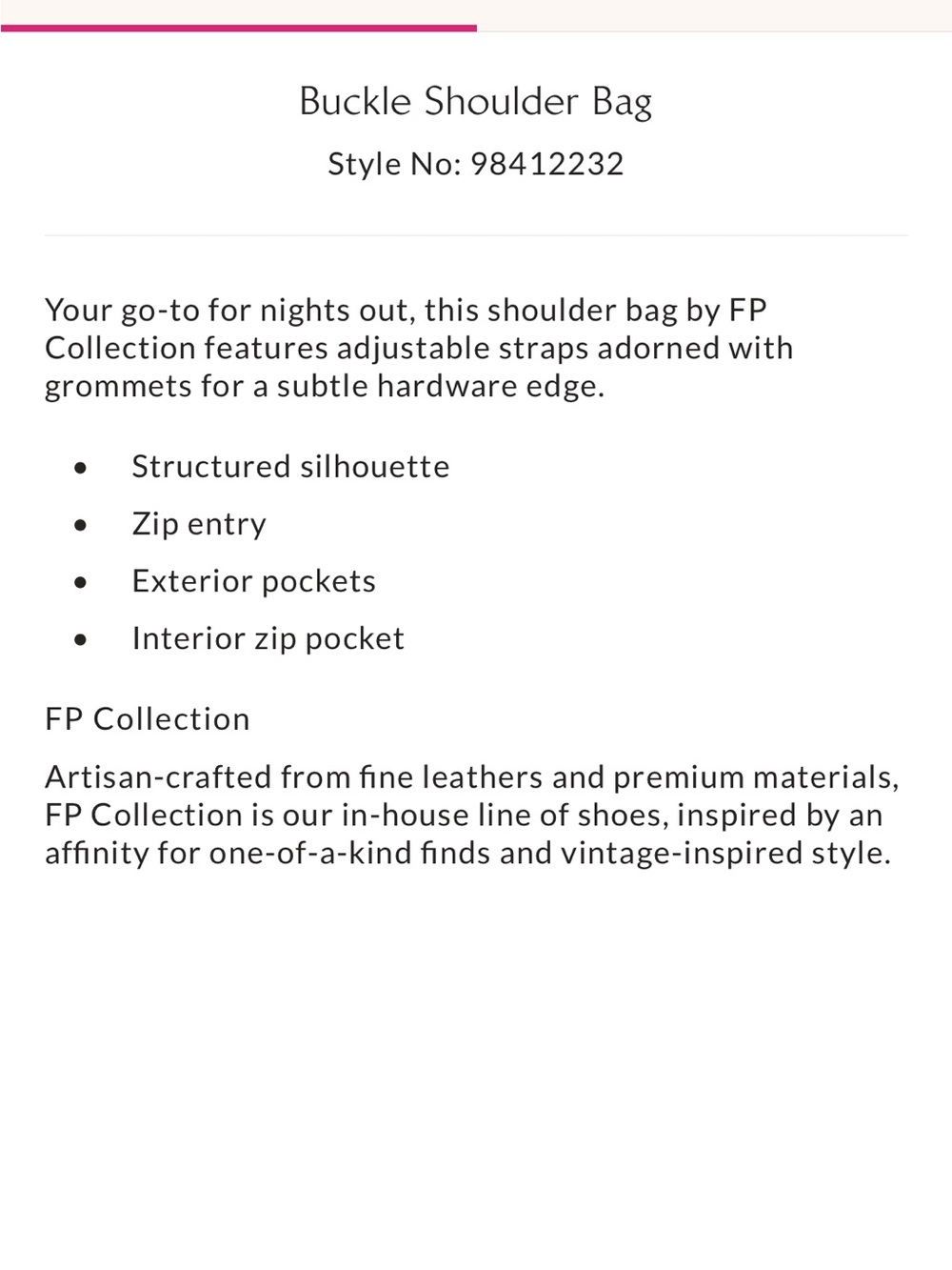 Free People Black Leather Shoulder Bag with Grommet Strap - Picture 2 of 7